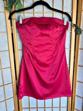 Sky to Moon Strapless Mini Dress in Pink Size Small
